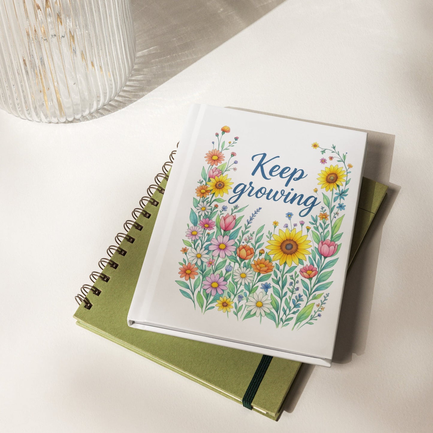 Keep Growing Hardcover Journal available from Elixir Mind Body Boutique