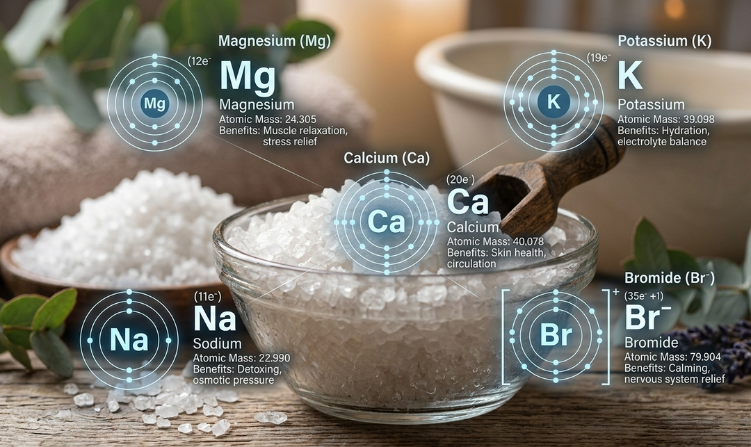 Bath Salt Comparisons: Great Salt Lake, Dead Sea, and Epsom Salts.
