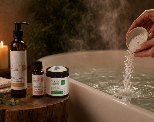 Elixir Mind Body Botanicals Bath Cocktail Recipes - Elixir Mind Body Boutique