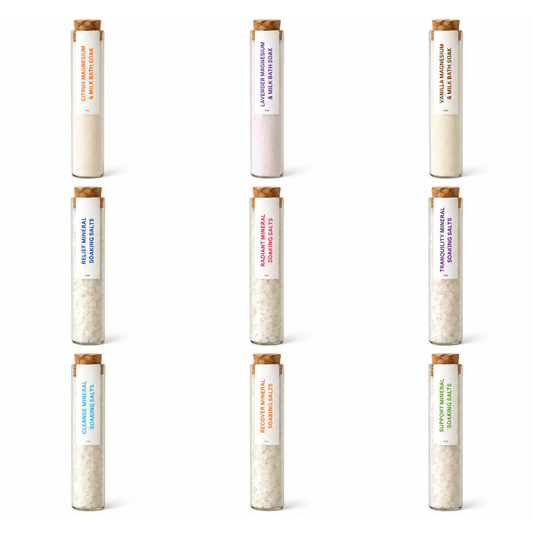 Elixir Mineral Bath Apothecary Vials - Elixir Mind Body Boutique