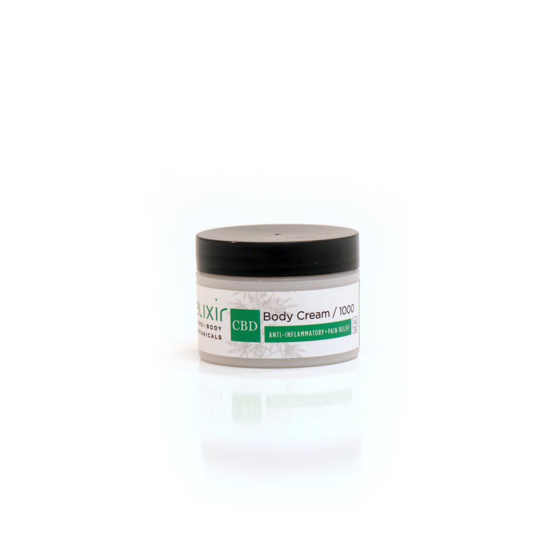 Elixir Mind Body Botanicals CBD Cream 1000 mg