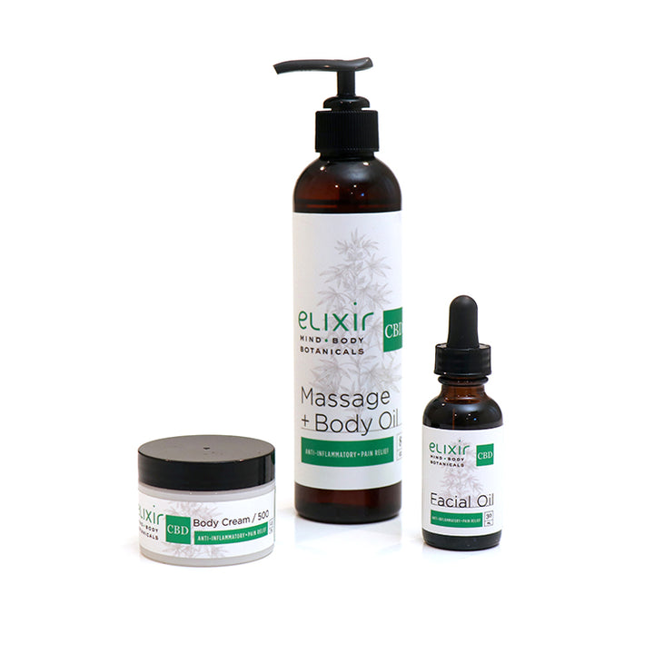 Elixir Mind Body Botanicals CBD Gift Set