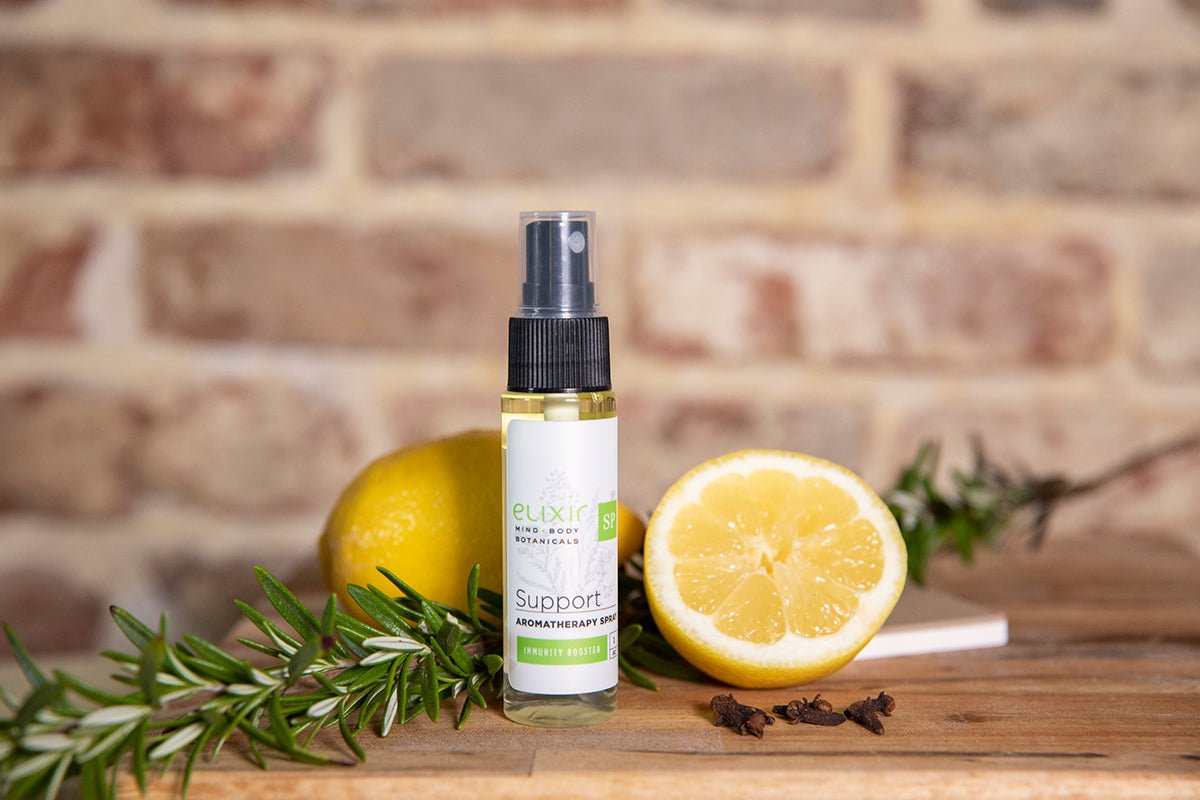 Elixir Mind Body Botanicals Support Aromatherapy Spray available at Elixir Mind Body Boutique