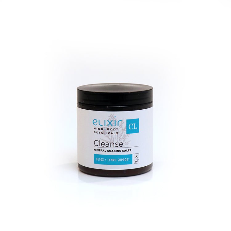 Elixir Mind Body Botanicals Cleanse Mineral Soaking Salt available at Elixir Mind Body Boutique