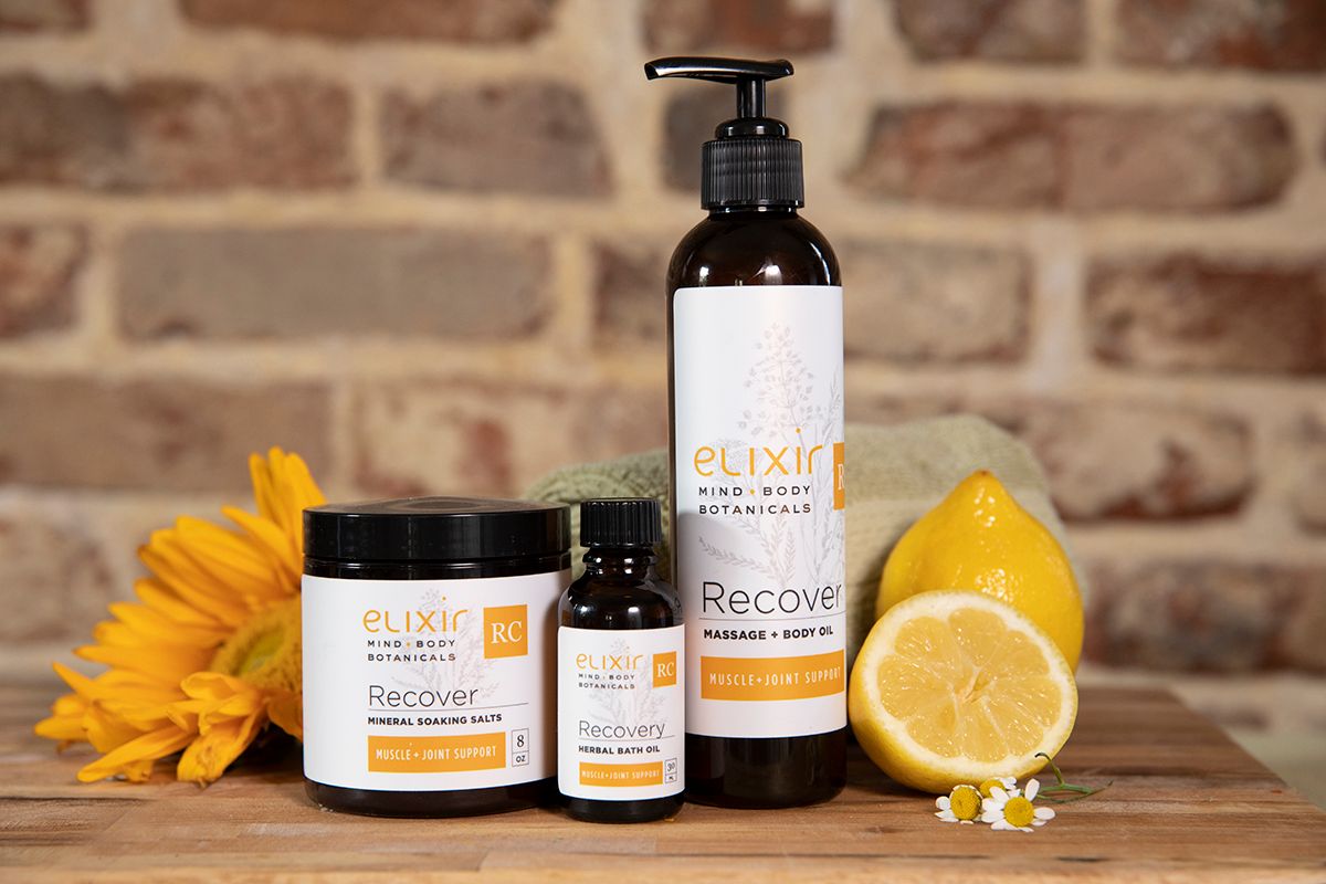 Elixir Mind Body Botanicals Recover Gift Set available at Elixir Mind Body Boutique